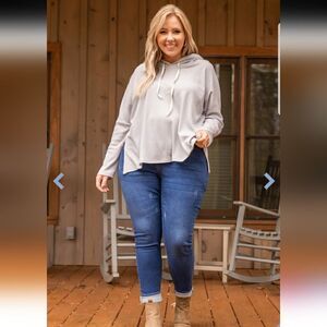 Chic Soul || Grey Oversized Insanely Soft Hoodie NWOT gray /2XL